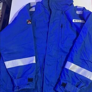 Crude FR thick thermal flame, resistant jacket. 2XL Tall NWT